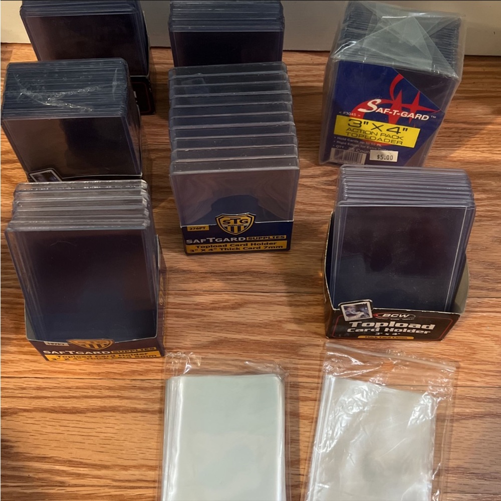 Over 110 total holders. In 4 sizes

1.5 packs of protective sleeves